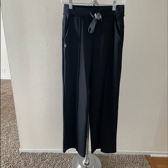 NWOT FIGS PIEDRA HIGH WAISTED STRAIGHT LEG FORMX SCRUB PANTS--XSMALL--BLACK - Picture 5 of 10